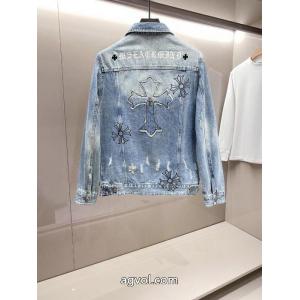 クロムハーツ CHROME HEARTS2026春秋新作おしゃれカジュアルデニムジャケット