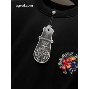 CHROME HEARTS2026秋冬新作クロス貼り刺繍ラウンドネック長袖パーカー