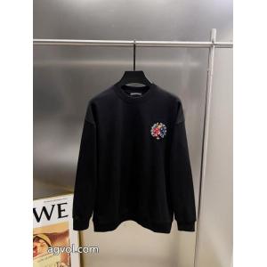 CHROME HEARTS2026秋冬新作クロス貼り刺繍ラウンドネック長袖パーカー