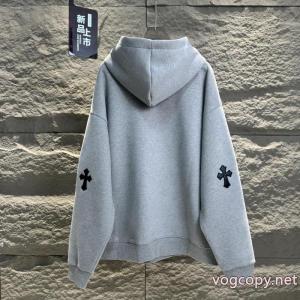 Chrome Hearts皮張り刺繍厚め秋冬新作キャップパーカー男女同型