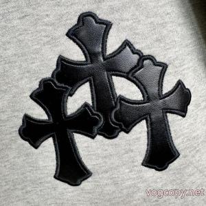 Chrome Hearts皮張り刺繍厚め秋冬新作キャップパーカー男女同型