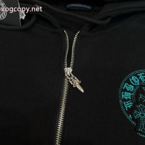 CHROME HEARTS馬蹄グリーンビッグスタンダードファスナーフードコート