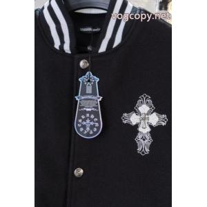 CHROME HEARTS男女カップルの重ポンドウール刺繍野球服ジャケット