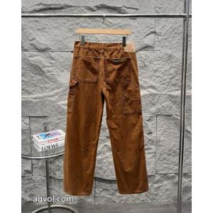 Chrome Hearts 2026新ウッドイエローアルファベット章仔合皮刺繍カップル水洗ゆったりジーンズ