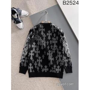 全国無料人気 透け感優しい 通勤スタイルブランド スーパー コピー 通販CHROME HEARTSセーター
