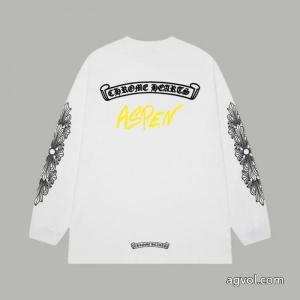 長袖Tシャツブランド 通販 激安大人気セール HOT新品 風通しの良いフレアCHROME HEARTS