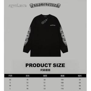 長袖Tシャツブランド 通販 激安大人気セール HOT新品 風通しの良いフレアCHROME HEARTS