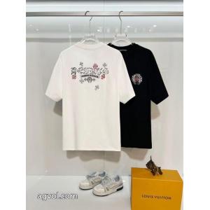 TシャツCHROME HEARTSロゴが素敵 高級素材 今だけ26倍！スーパー ブランド コピー