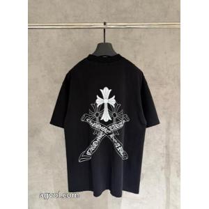 2026スーパーコピー暖かさに可愛さもプラス 着こなし自在 今年大流行CHROME HEARTS半袖Tシャツ