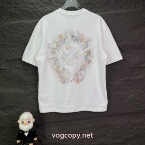 話題沸騰 円高還元Sale 流行の最前線偽物 ブランド 激安半袖TシャツCHROME HEARTS