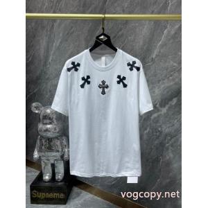 最新☆大人気☆話題沸騰 レビュー高い 長くご愛用できるCHROME HEARTSブランド コピー 品半袖Tシャツ