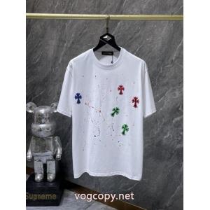 コピー ブランド 販売CHROME HEARTSギフトにオススメ 肌触り最高 豊富な色揃え半袖Tシャツ