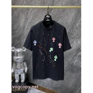 コピー ブランド 販売CHROME HEARTSギフトにオススメ 肌触り最高 豊富な色揃え半袖Tシャツ