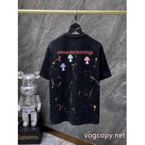 コピー ブランド 販売CHROME HEARTSギフトにオススメ 肌触り最高 豊富な色揃え半袖Tシャツ
