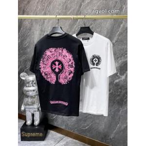 お洒落な印象 上品な印象 落ち着いた大人の雰囲気に半袖Tシャツコピー 商品 販売CHROME HEARTS