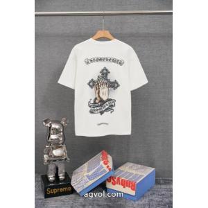 流行の最前線 超定番人気 マストアイテム新入荷半袖Tシャツスーパー コピーCHROME HEARTS