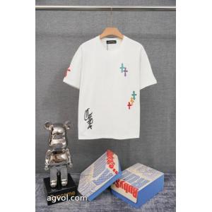 偽物 ブランド 激安CHROME HEARTS半袖Tシャツ軽やかな素材感 光沢のある 大人のための新作