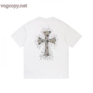 オシャレ度アップ 稀少*新品登場 新色登場ブランド コピー 通販CHROME HEARTS半袖Tシャツ