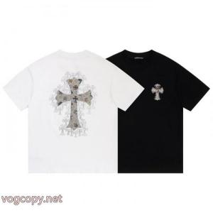 オシャレ度アップ 稀少*新品登場 新色登場ブランド コピー 通販CHROME HEARTS半袖Tシャツ