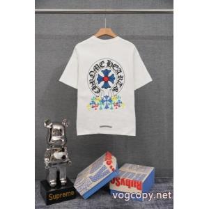 2026最新コラボ完売間近 通気性が良い 雑誌掲載偽物 ブランド ショップ半袖Tシャツクロムハーツ