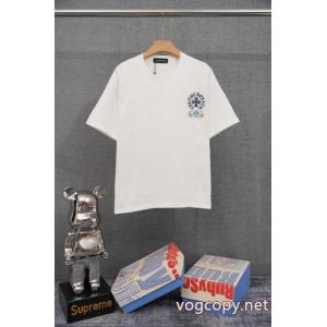 2026最新コラボ完売間近 通気性が良い 雑誌掲載偽物 ブランド ショップ半袖Tシャツクロムハーツ