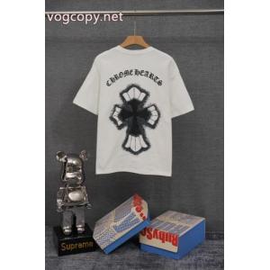 コピー ブランド 優良半袖TシャツCHROME HEARTS気分がアガる 快適な着心地 カラー豊富