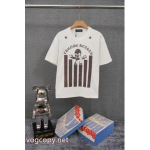 ブランド 品 コピー大人っぽく仕上げ 高級感が漂う 撥水素材CHROME HEARTS半袖Tシャツ