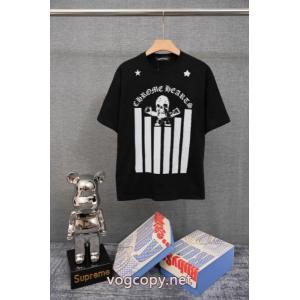 ブランド 品 コピー大人っぽく仕上げ 高級感が漂う 撥水素材CHROME HEARTS半袖Tシャツ