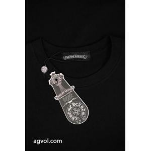半袖Tシャツ高い人気 上品可愛い 可愛い一枚革仕立てブランド 品 激安 通販CHROME HEARTS
