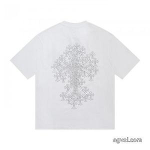 ブランド レプリカCHROME HEARTS在庫数限定 たくさん歩く日にも大活躍 韓国ファッション半袖Tシャツ