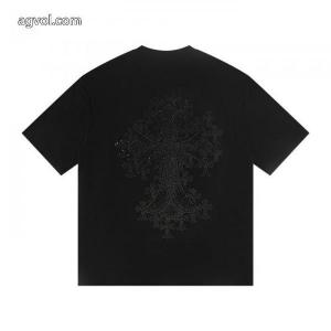 ブランド レプリカCHROME HEARTS在庫数限定 たくさん歩く日にも大活躍 韓国ファッション半袖Tシャツ