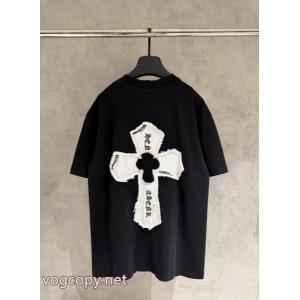 偽物 ブランド 販売ピュアな印象に 洗練デザイン 可愛いデザイン半袖シャツCHROME HEARTS