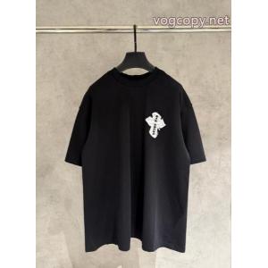 偽物 ブランド 販売ピュアな印象に 洗練デザイン 可愛いデザイン半袖シャツCHROME HEARTS