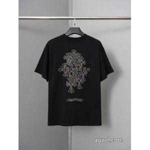 着回し力抜群のシンプル 今っぽいトレンド 2026新作限定半袖TシャツCHROME HEARTSブランド コピー 販売