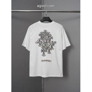 着回し力抜群のシンプル 今っぽいトレンド 2026新作限定半袖TシャツCHROME HEARTSブランド コピー 販売