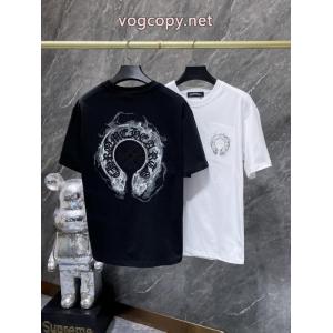 最新トレンドファッション新着 驚きの破格値新品 女らしい半袖TシャツCHROME HEARTSブランド コピー 激安