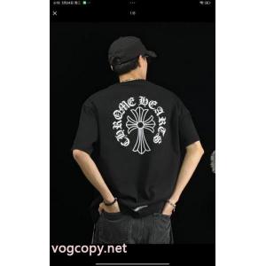 コピー ブランド 通販個性的なデザイン  NEW　新作  2026らしい華やか半袖TシャツCHROME HEARTS