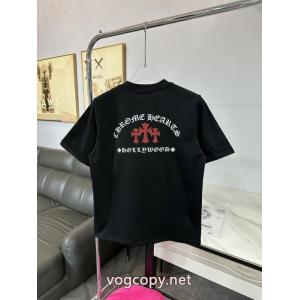 全体的に調和のある 雑誌掲載 多数愛用癒し系CHROME HEARTS半袖Tシャツブランド コピー 通販