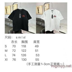 全体的に調和のある 雑誌掲載 多数愛用癒し系CHROME HEARTS半袖Tシャツブランド コピー 通販