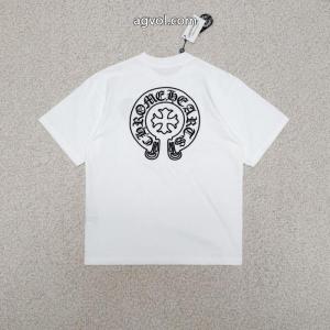 赤字超特価得価 今季トレンド 夏季超人気アイテムブランド コピー s 級CHROME HEARTS半袖Tシャツ