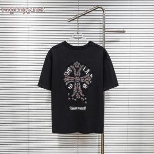 ブランド コピー 品CHROME HEARTS素敵なスタイルで夏の定番 秀作モデル 人気急上昇中半袖Tシャツ