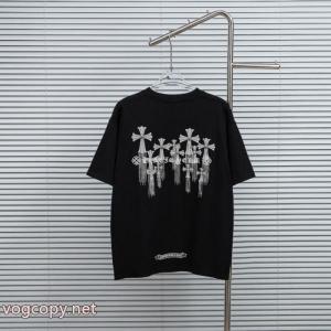 ブランド コピーCHROME HEARTS豊富な色揃え 新作超高人気 肌触りの着心地が良く 半袖Tシャツ