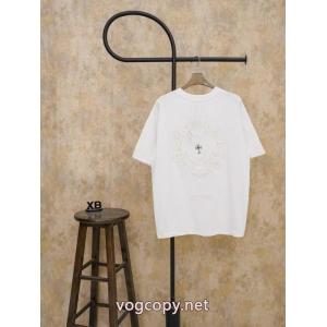 入手困難 最終セール HOT格安人気アイテムCHROME HEARTS偽 ブランド半袖Tシャツ