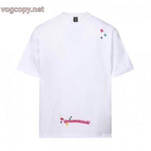 上品キレイ VIPセールで奇跡 透け感優しいブランド アクセサリー 激安半袖TシャツCHROME HEARTS