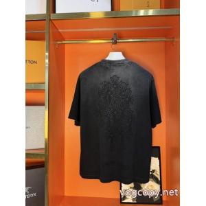 ブランド レプリカTOPセラー賞 首胸ロゴ 2026激安セール最高峰半袖TシャツCHROME HEARTS