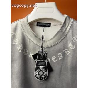 ブランド レプリカTOPセラー賞 首胸ロゴ 2026激安セール最高峰半袖TシャツCHROME HEARTS