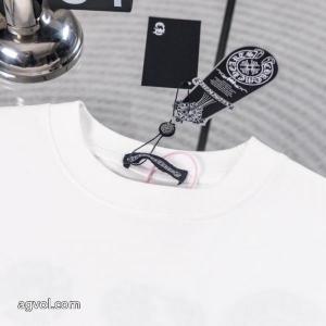 ブランド 偽物今年流行 期間限定セール デザイン性の高いCHROME HEARTS半袖Tシャツ