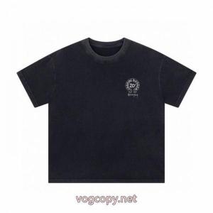 ブランド 激安トレンド感満載 今年も大人気 快適さと洗練された表情半袖TシャツCHROME HEARTS
