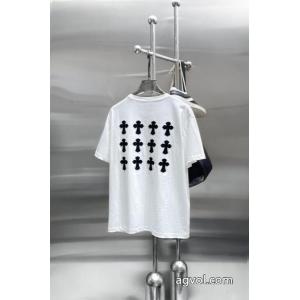 ブランド 通販 激安半袖Tシャツ最安値挑戦！ 夏季新作品 完売必須CHROME HEARTS