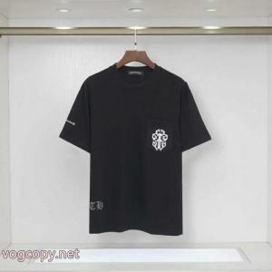 肌触りの気持ちい〜  激安大特価得価 定番のストリートスタイル半袖TシャツCHROME HEARTS激安 ブランド 通販